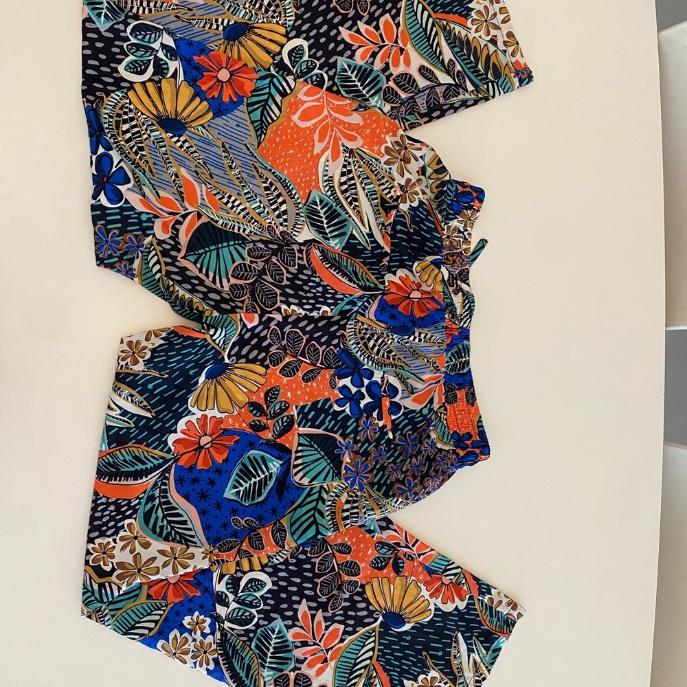 Floral Wide Leg Pants